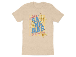 That's Bananas design with two bananas and text "go bananas daily."