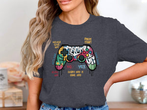 Graffiti-style video game controller with text "Every Day Is Game Day".