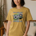 Yellow t-shirt with "GAME ON PRE-K" text and a video game controller graphic.