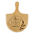 Engraved Bamboo Pizza Peel – Personalized "The ___ Family" Rustic Serving Board