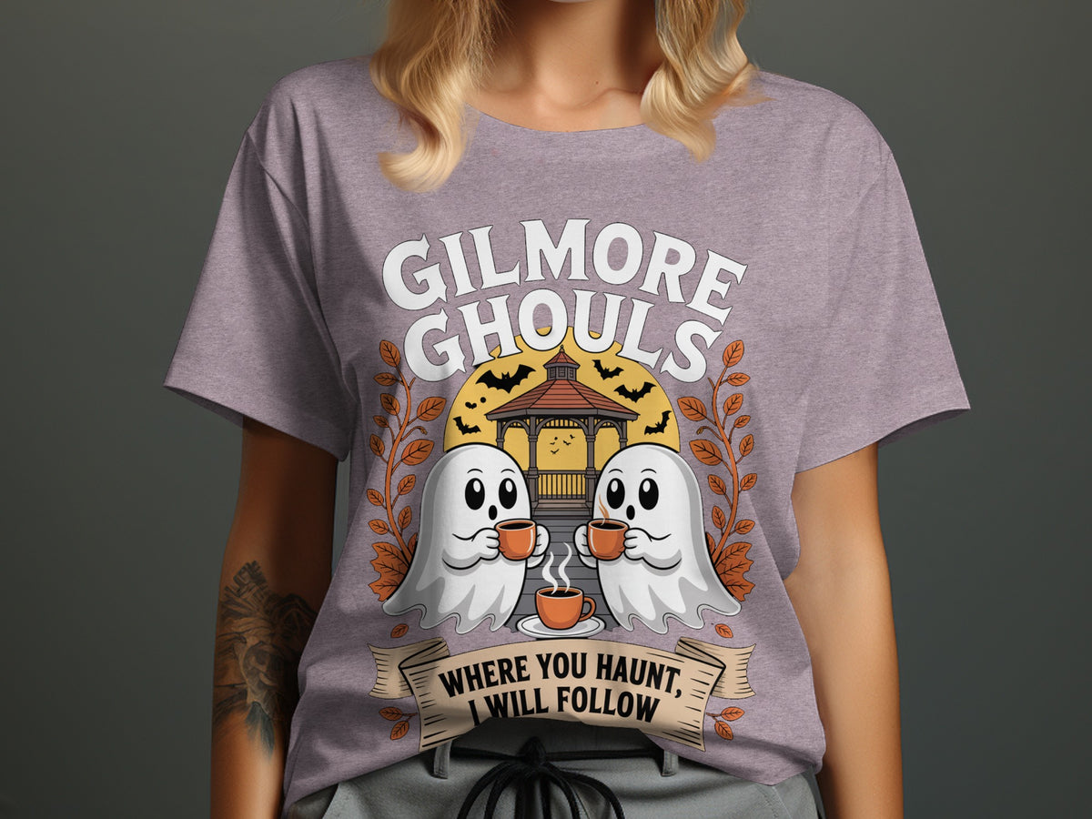 Gilmore Ghouls graphic with two ghosts and text "Where You Haunt, I Will Follow".