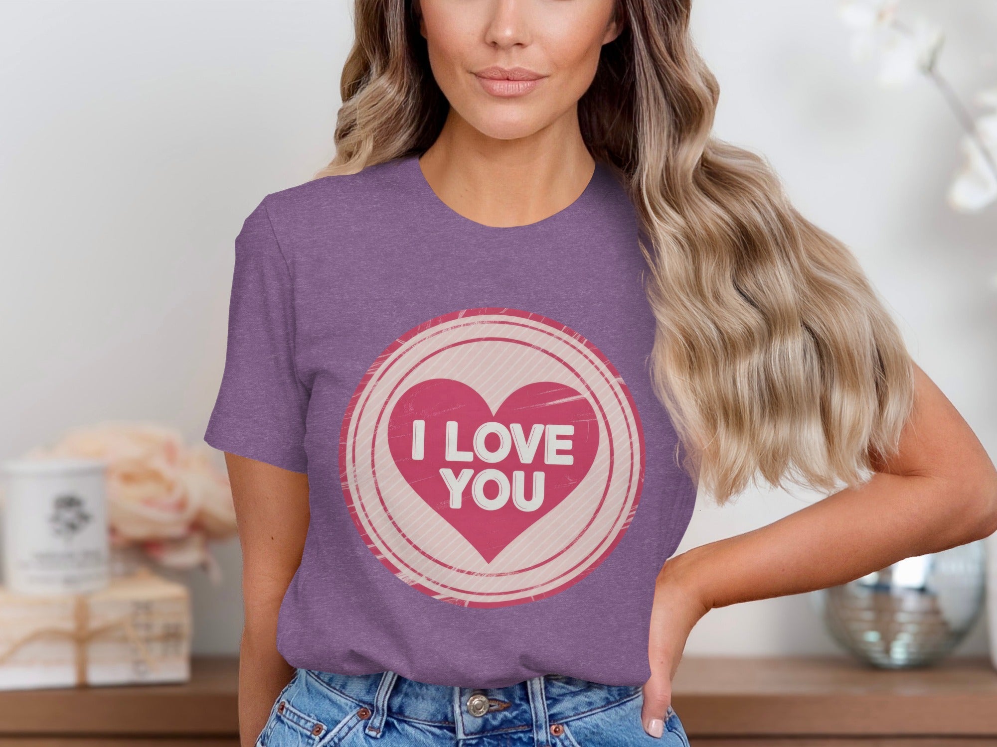 Purple t-shirt with a